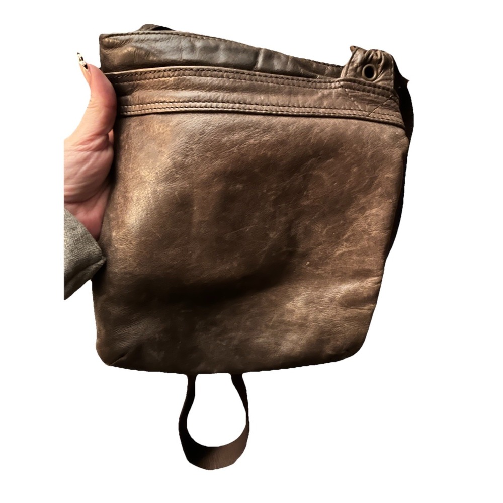 White Stuff Brand Genuine Leather Crossbody Bag